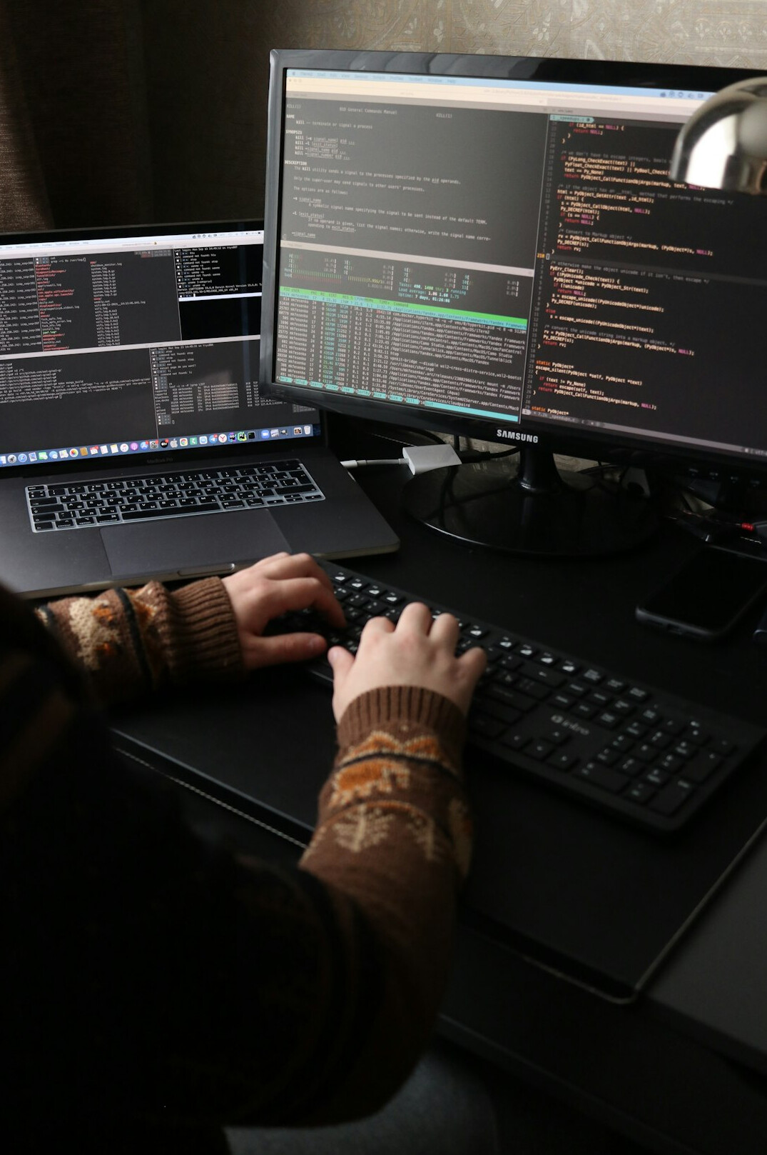 programmer looking at future tech