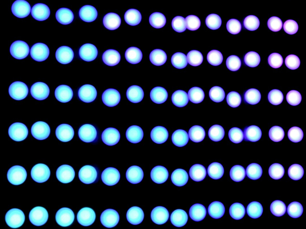 Code on a monitor screen close up